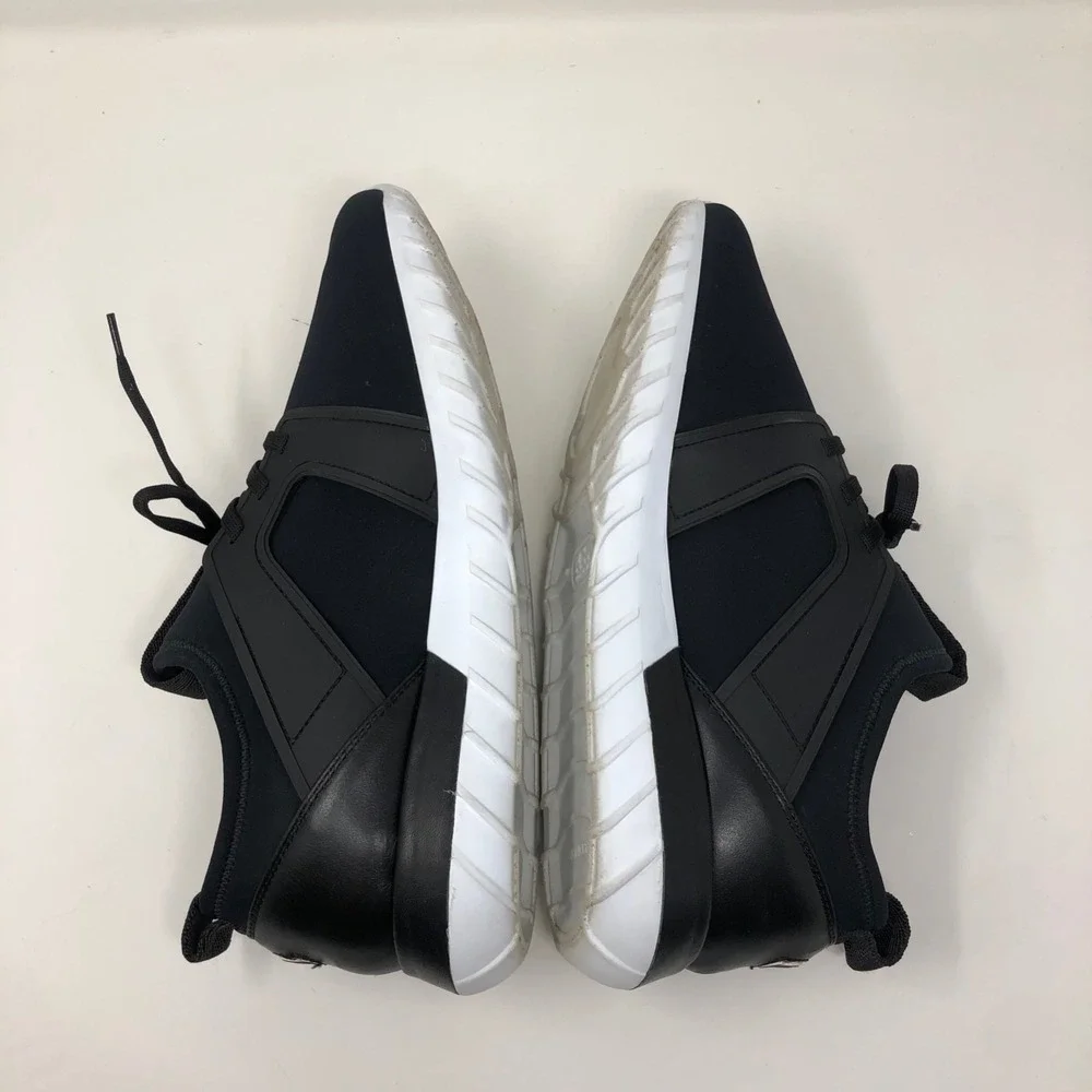 Moncler Emilien Rubber Leather Trim Neoprene Sneakers‎ Mens 41 US 8 Black